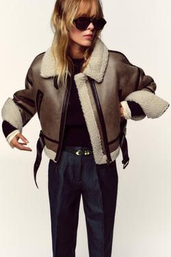 ZARA БРЮКИ С ВЫСОКОЙ ПОСАДКОЙ И РЕМНЕМ, ИНДИГО