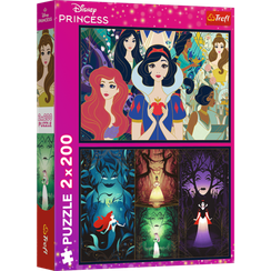Pazl / Пазлы / Puzzles - "2x200" - Enchanting princesses / Disney Princess
