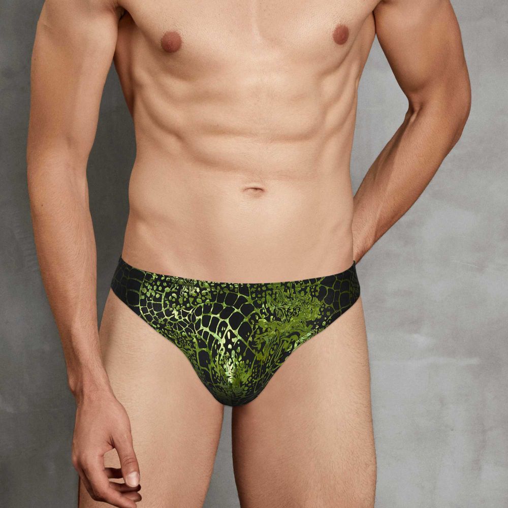 Мужские трусы слипы зеленые Doreanse SPACE VENOM 1257