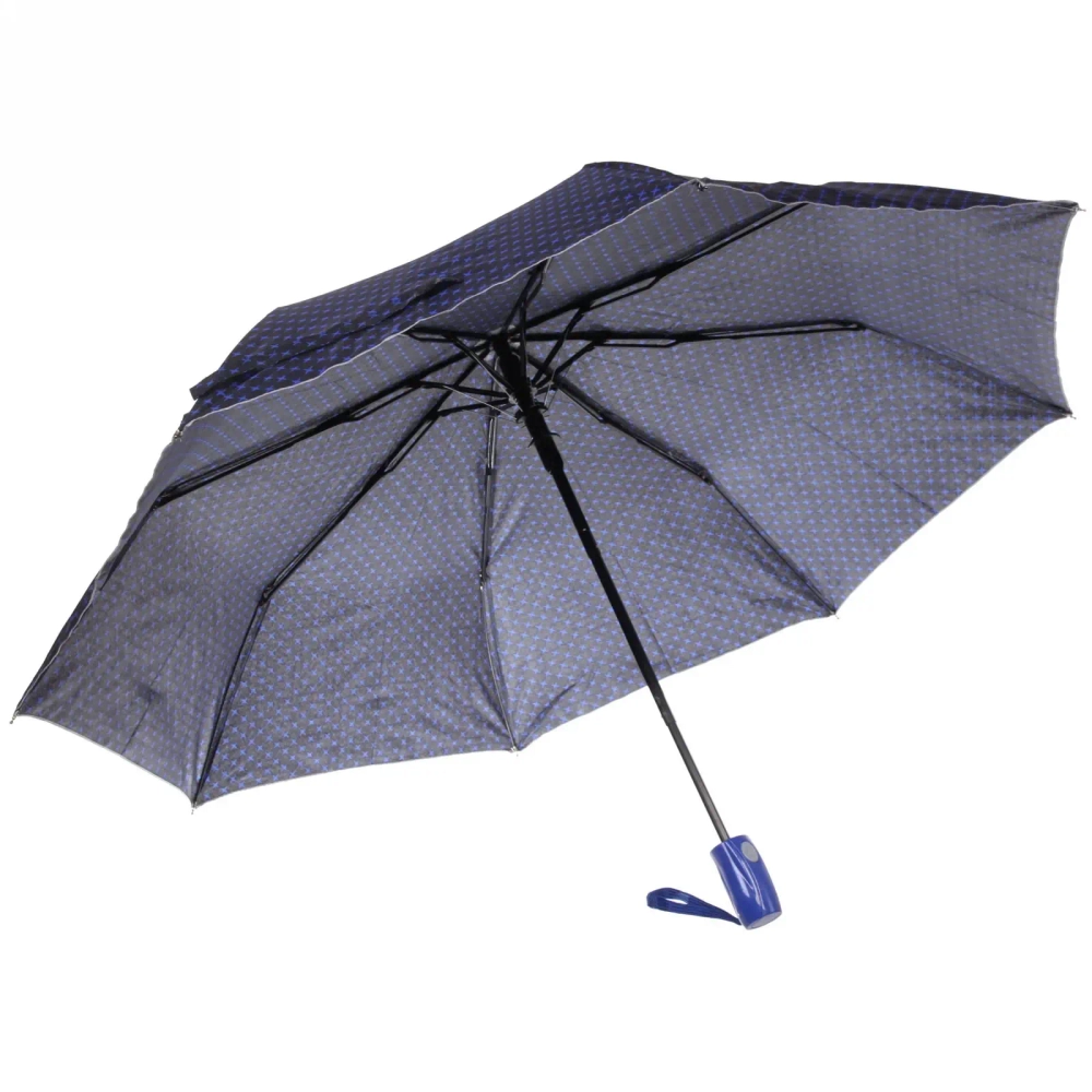 Зонт женский полуавтомат «Ультрамарин - Ореон», цвет микс, 8 спиц, d-100см, длина в слож. виде 30см
