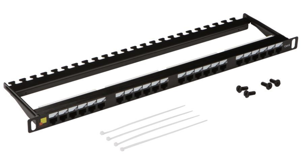 Патч-панель 19, 24xRJ45, UTP, Кат. 6 Lanmaster LAN-PPC24U6