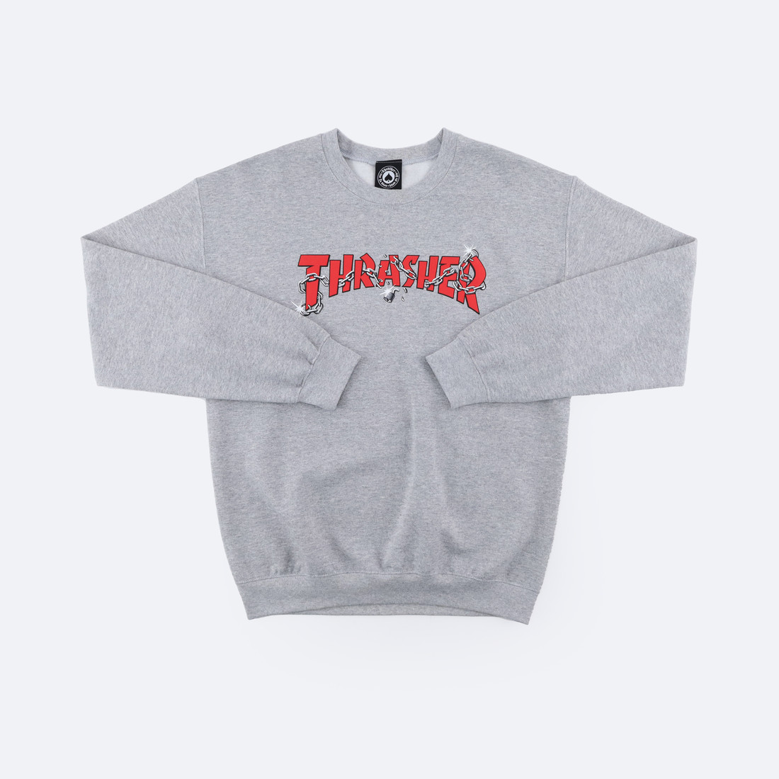Купить Свитшот Thrasher Chains By Daniel Shepard Crewneck (sport grey)
