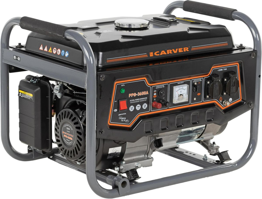 Генератор Carver PPG- 3600А бензин