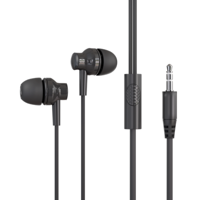 Наушники вакуумные More Choice G38 AUX разъём с МК без рег.громкости длина 1.1м  (Grey)