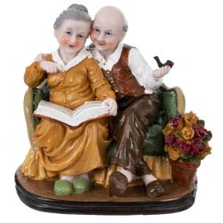 GAEM Фигурка декоративная "Бабушка с дедушкой", L16 W12 H15,5 см