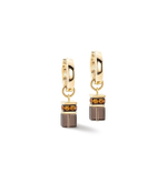 Серьги Coeur de Lion Brown-Gold 4524/21-1116