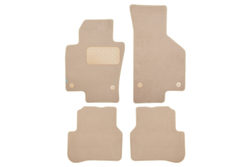 Коврики в салон для VOLKSWAGEN Passat CC 2008-2012, купе, 4 шт. (текстиль, бежевые) KLEVER04512522112KH
