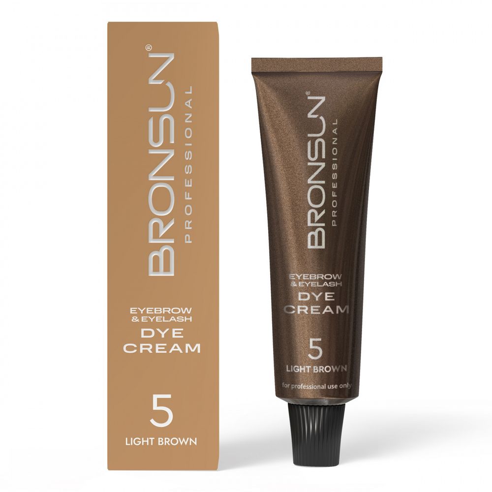 Краска для ресниц и бровей кремовая BRONSUN NEW, 15 мл