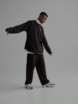 Wide Sweatpants LOGO Black