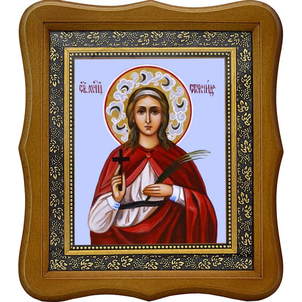 Стефанида Дамасская Святая мученица. Икона на холсте.