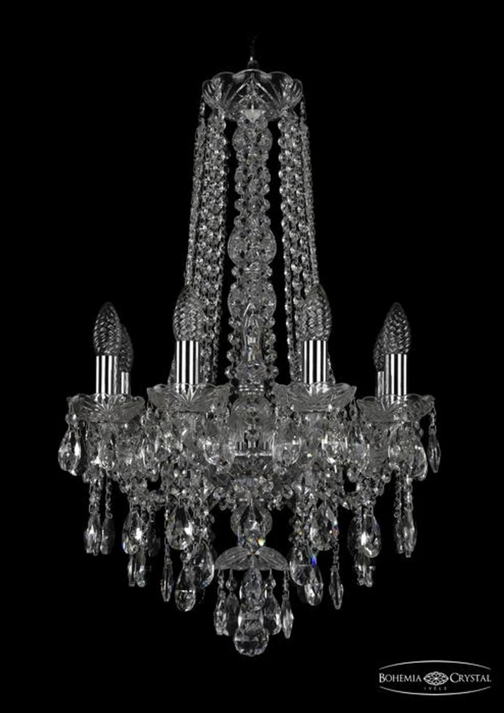 Подвесная люстра Bohemia Ivele 1415/8/141/h-69/Ni