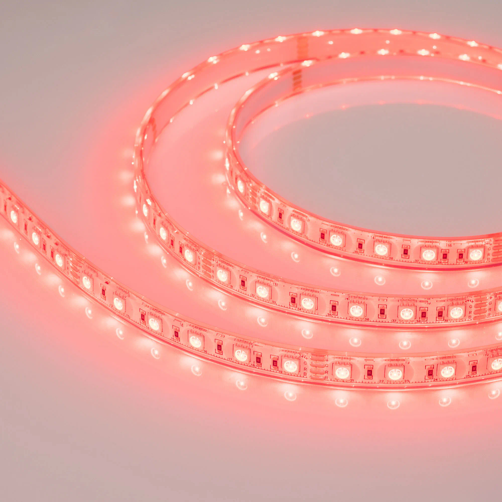 Светодиодная лента герметичная RTW-PU-B60-12.5mm 24V RGB (14.4 W/m, IP68, 5060, 5m) (Arlight, -) 029515(2)