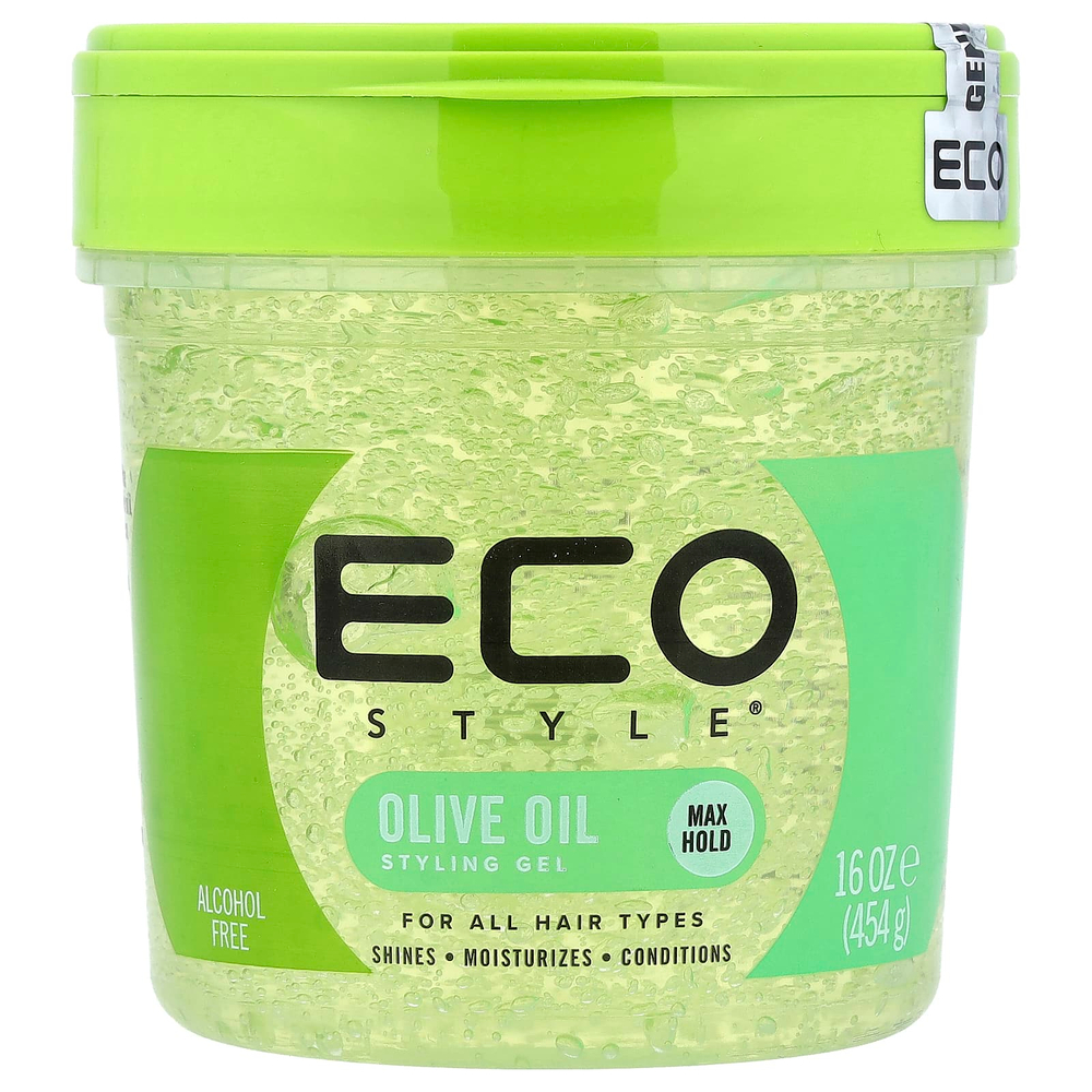 Eco Style, гель для укладки волос, для всех типов волос, оливковое масло, 454 г (16 унций)