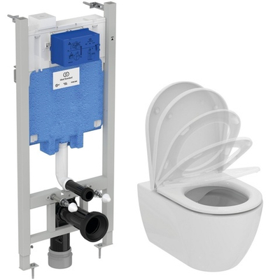 Промо-комлект 2 в 1 T569201 ELLISSE унитаз подвесной, сиденье и встраиваемая инсталляция R046367 PROSYS 2.0