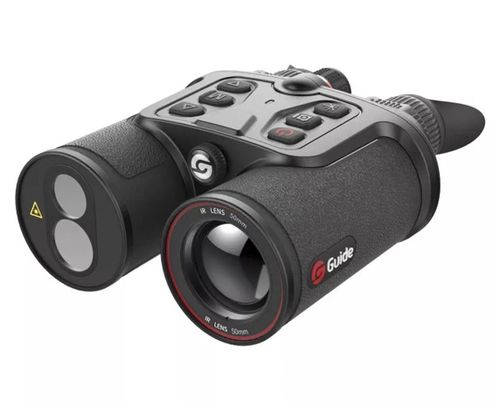 Тепловизионный бинокль Guide TN450 LRF (3,2-12,8x, 50mm/F1.2,сенсор 400х300, Vox, 17μm, Wi-Fi, видеозапись, дальномер 600м)