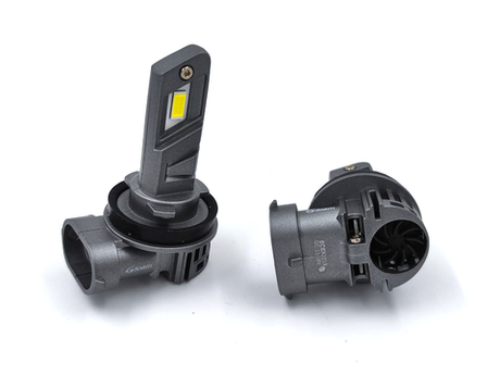 Cветодиодные лампы H8/H9/H11/H16 Sariti E4P с вентилятором, 12V, 25W, 5500K (комплект, 2шт)