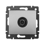 Розетка TV (телевизионная) проходная - алюминий Valena Classic LEGRAND