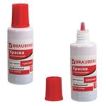 Краска штемпельная BRAUBERG PROFESSIONAL, clear stamp, красная, 30 мл, на водной основе, 227984