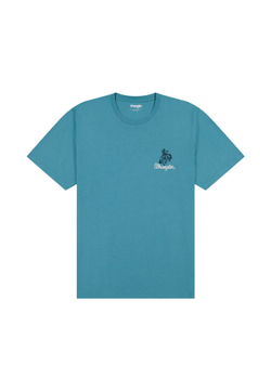 Футболка мужская WRANGLER EMBROIDERY TEE BRITTANY BLUE
