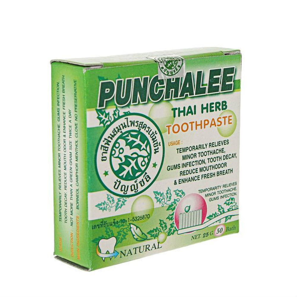 Зубная паста Punchalee травяная, 25г 2 уп