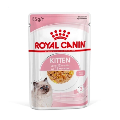 Пауч для котят с 4 до 12 месяцев, Royal Canin Kitten Instinctive (в желе)