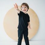 Футболка базовая "Уголь" с карманом