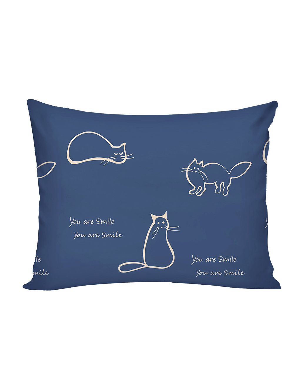 Постельное белье Simple House "Котики" 1,5-сп   наволочка 50х70 1шт Простынь на резинке 90х200 см  Пододеяльник 145х215 см