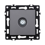 Розетка TV, серый Kollinger Asthetik AS-020GY