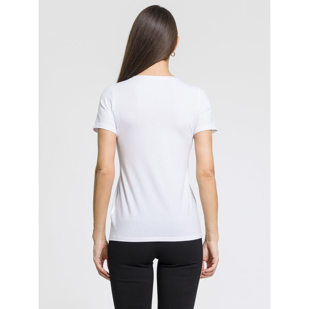 Женская футболка белая OROBLU Perfect Line VOBT01675