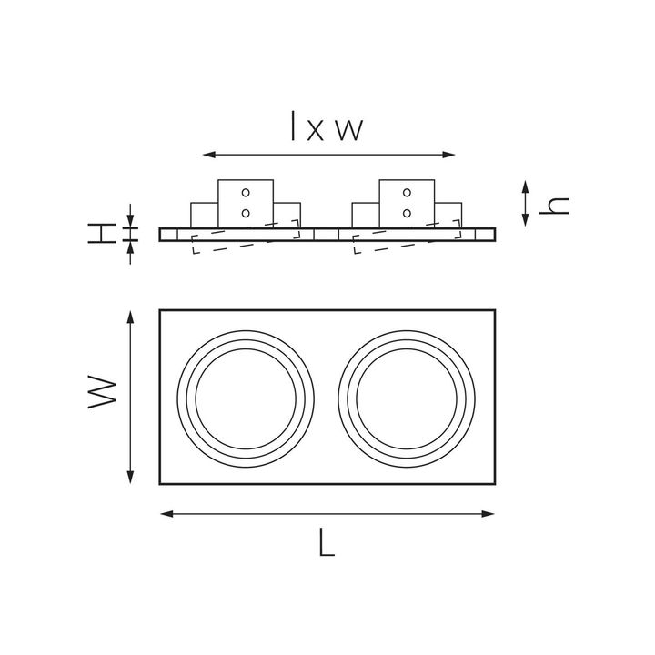 Комплект из светильника и рамки Lightstar Intero 111 (217827+217907+217907) i8270707