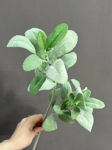 Ветка с листьями зеленая (h68 см)