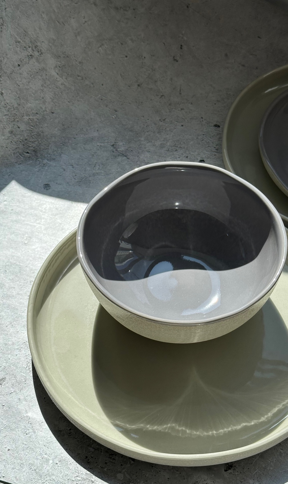 Салатник d=160 мм. 650 мл. h=62 мм. Серый, форма Граунд