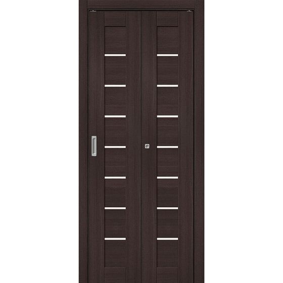 Купить Складная дверь книжка Bravo-22 Wenge Melinga остеклённая