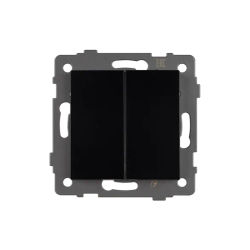 Механизм выключателя двухклавишный непроходной SWT-MK02-PL-BK-V (250V, 10A) (Arlight, -) 049888