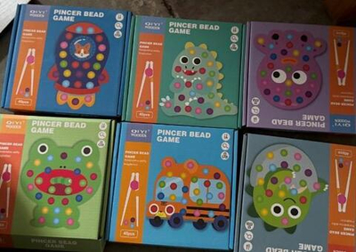 Развивающая игрушка деревянная с шариками коробка C-41932