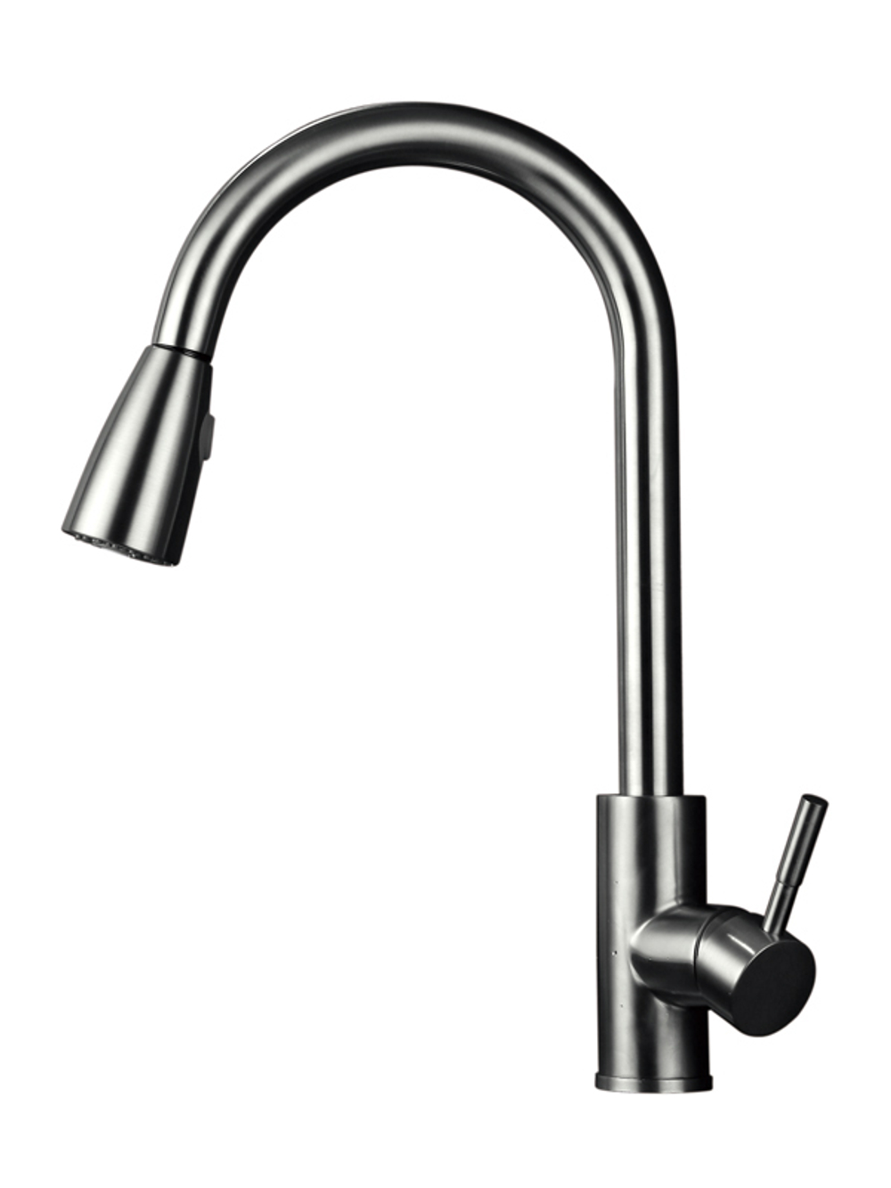 15023 Смес. од. для кухни выс. с ВЫД. лейкой (НЕРЖ САТИН) ViEiR (10/1шт)