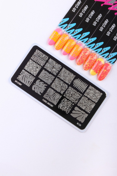 Пластина для стемпинга Go! Stamp 230 floral anatomy