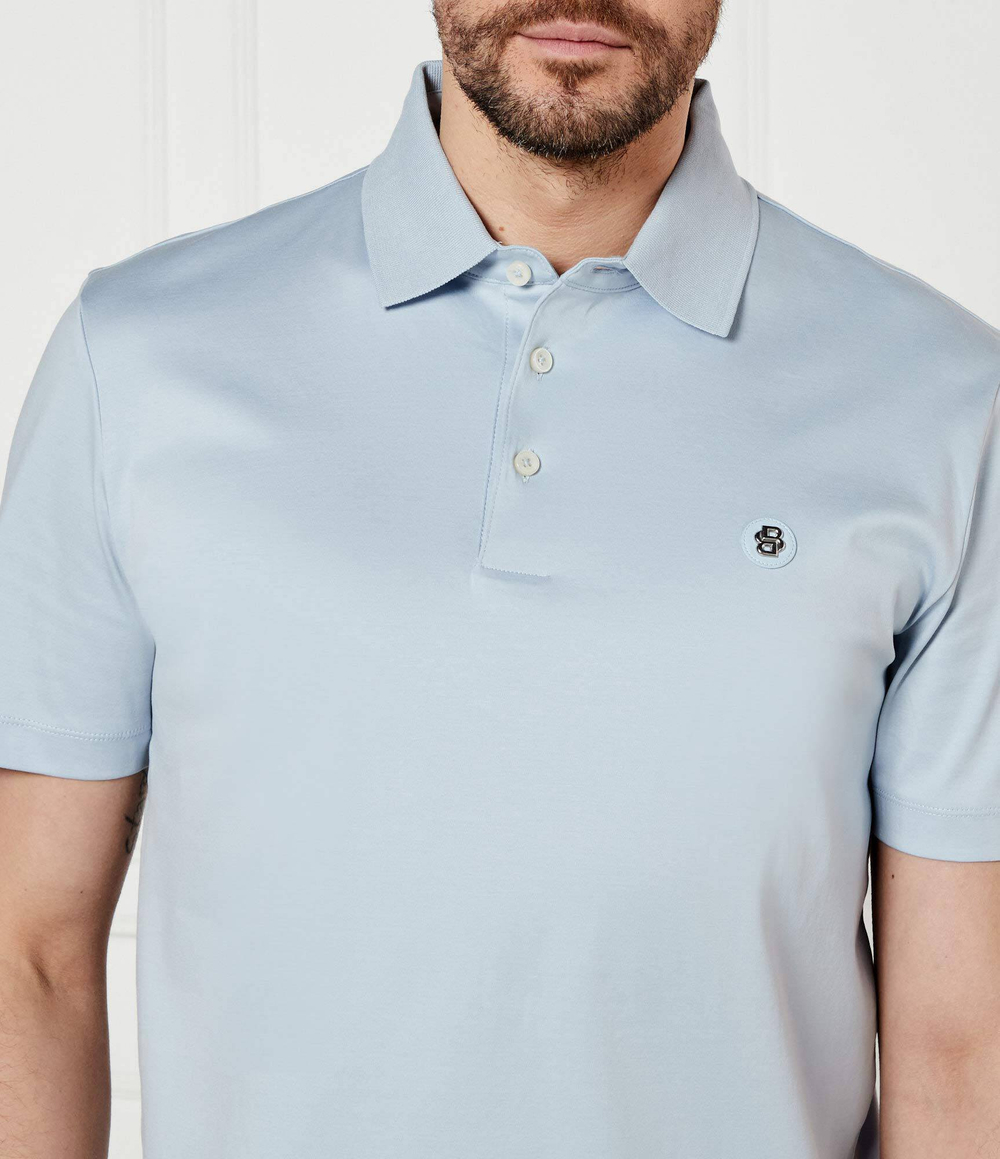Поло C-Parris 01 BOSS BLACK - голубой(50520297)
