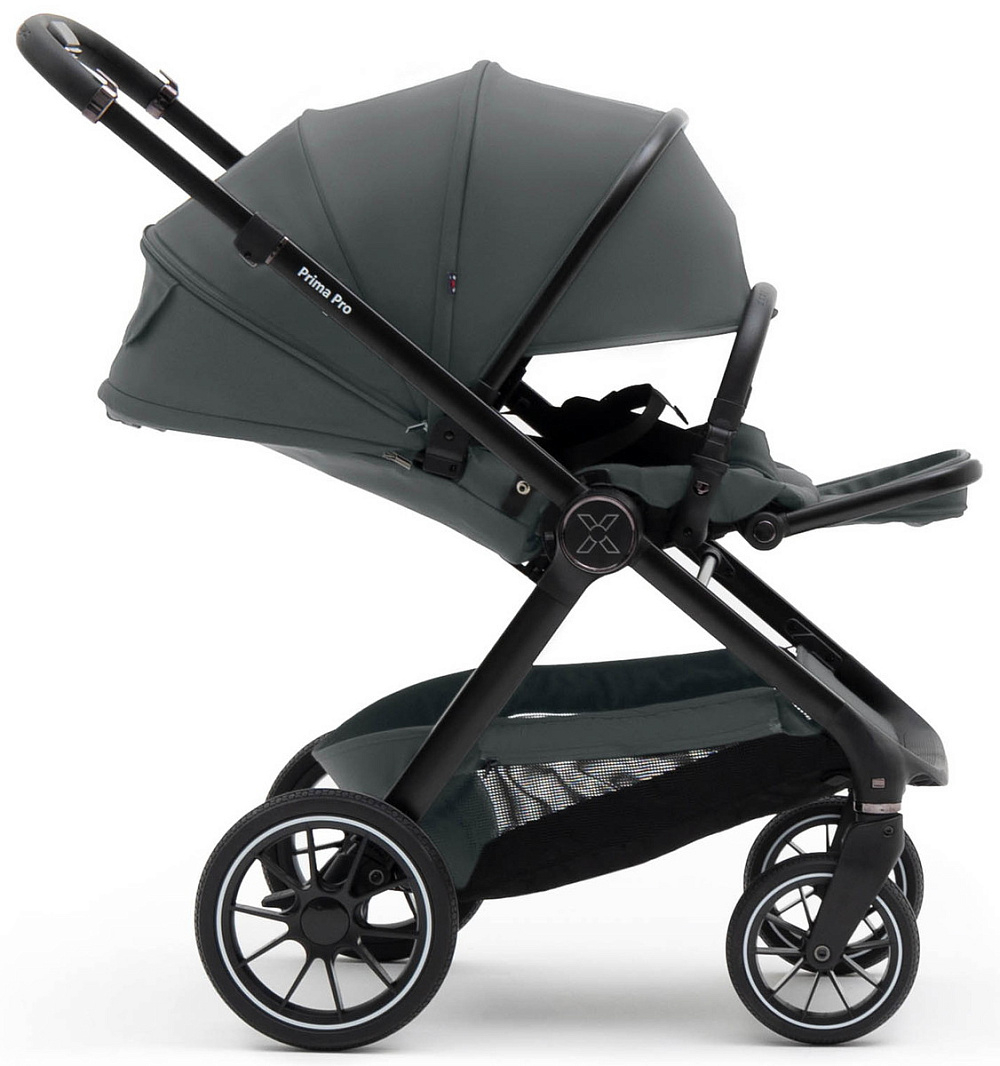 Коляска Agex Prima Pro 3 в 1 с автокреслом i-Safe Grey APP633 Grey (Серый)