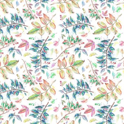 Акварельные осенние листья