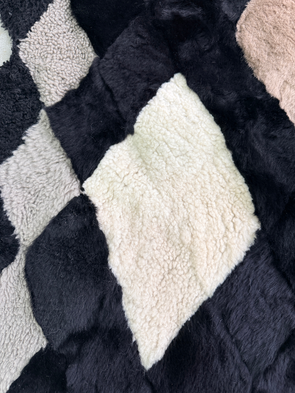 Покрывало меховое ковер из шкуры овчины