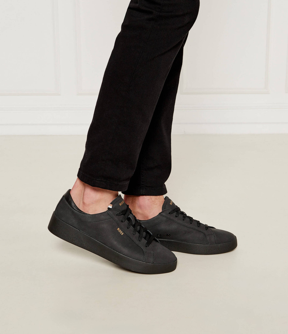 Кожаные кроссовки belwar tenn BOSS BLACK - черный(50529509)