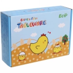 Набор детской посуды из бамбука 5 предметов «Цыпленок»