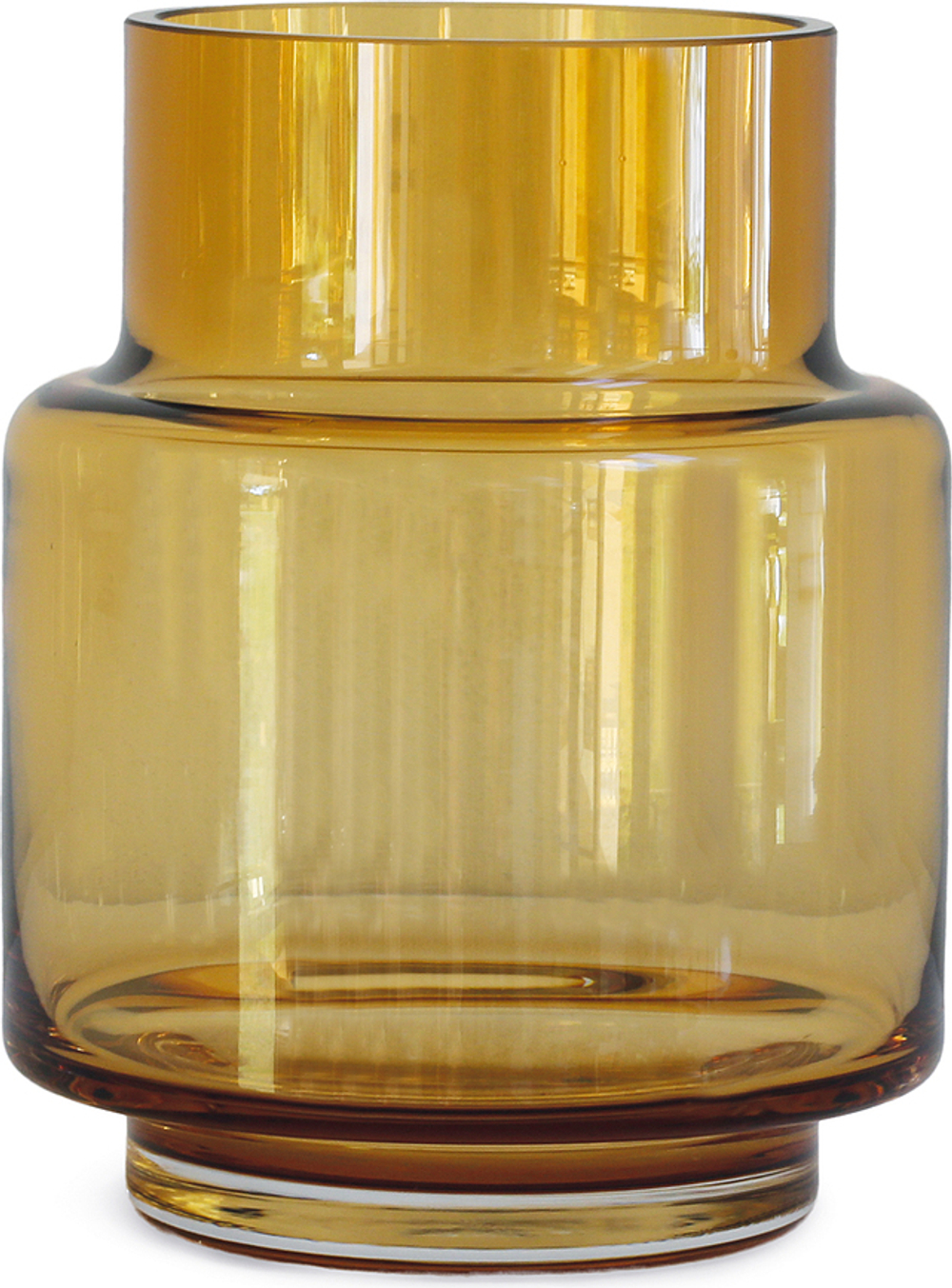 Ваза Ro Collection lub swiecznik Hurricane No.53 Хрустальное стекло, 15 см, оранжевый