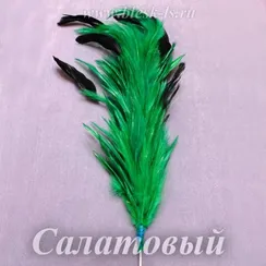 Перо курицы (кисточка) 20-25 см, Салатовый