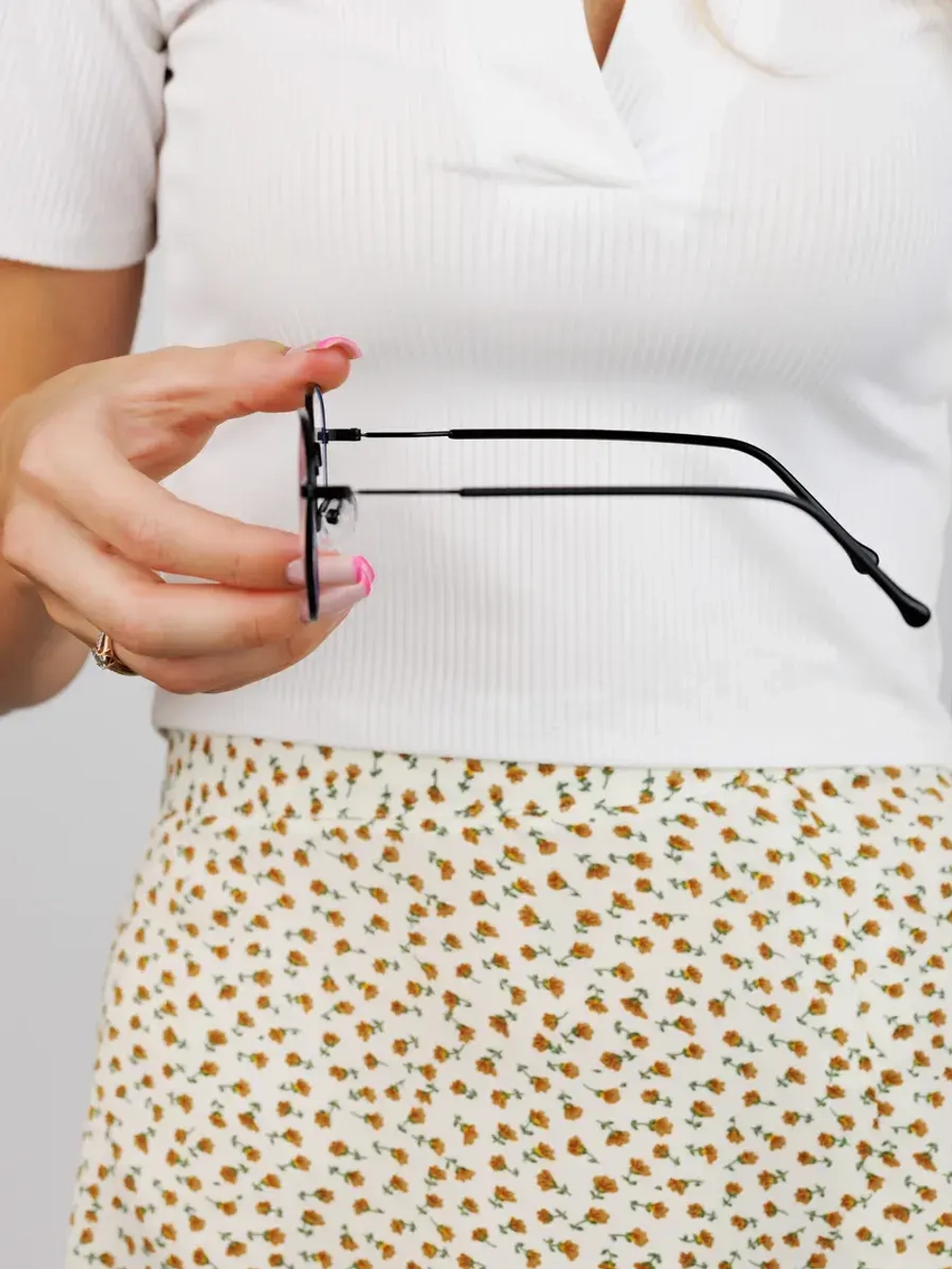 Очки для компьютера имиджевые защитные прозрачные нулевки