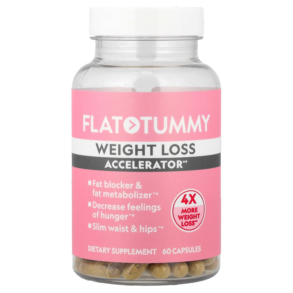 Flat Tummy, средство для ускорения снижения веса, 60 капсул