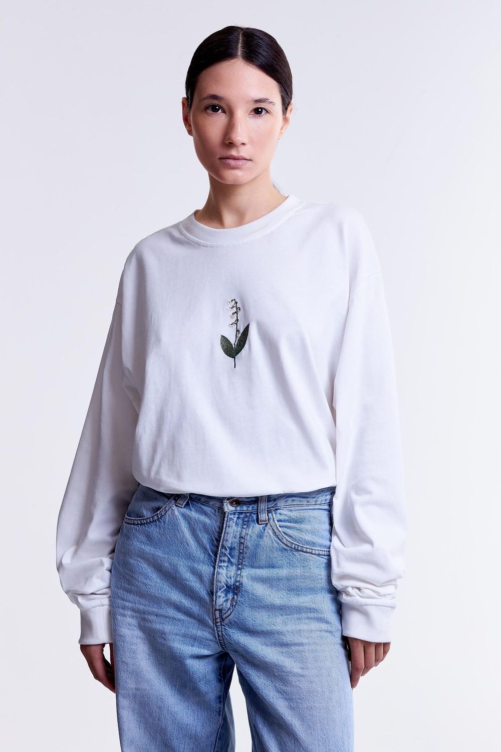 Лонгслив Гербарий Ландыш Тофу