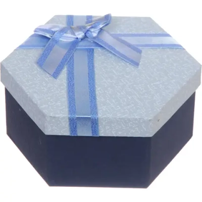 Коробка подарочная «Ванильная нежность» 19*16,5*8,5 см, синий
