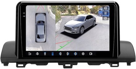 Магнитола для Honda Accord 10 2017-2021 (штатный 360) - FarCar BX9-360-9515B монитор 9.5" 2K QLED на Android 13, 6Гб+128Гб, CarPlay, 4G SIM-слот, 4 камеры в комплекте
